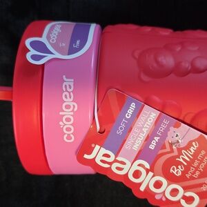 Pink & Red Soft-Grip Water Bottle - Be Mine